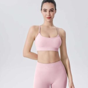 Ruxi N2272 Seamless Removable Pads Thin Straps Sports Bra