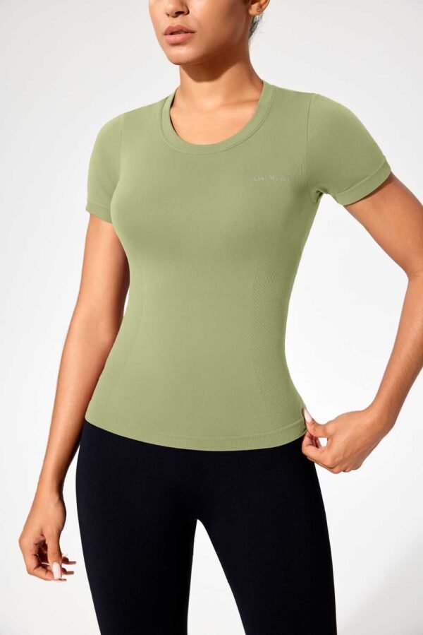 Ruxi T315 Seamless Short Sleeve Yoga Shirt